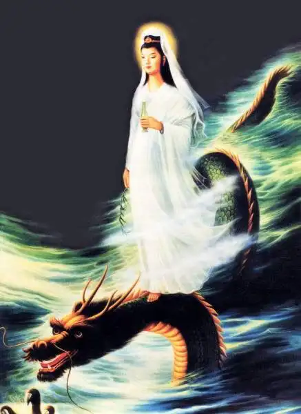 为民除害,保佑众生安居乐业的骑龙观音菩萨和乘龙观音菩萨