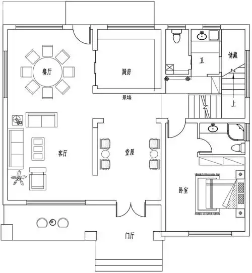 中式三层别墅设计图平面图