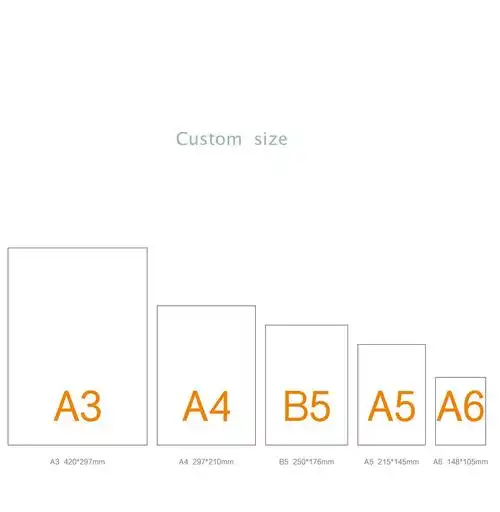 13 种款式 40 张/包装促销高品质 a5//a6 尺寸印刷日记/每周/每月计划