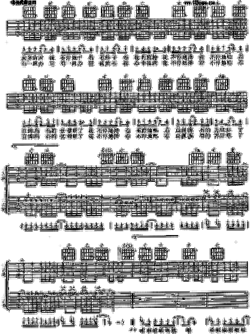 [吉他谱] 浮躁(许巍)