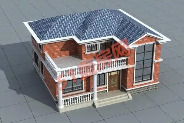 12×10米农村自建简易二层楼房设计图,简单大气,25万落地