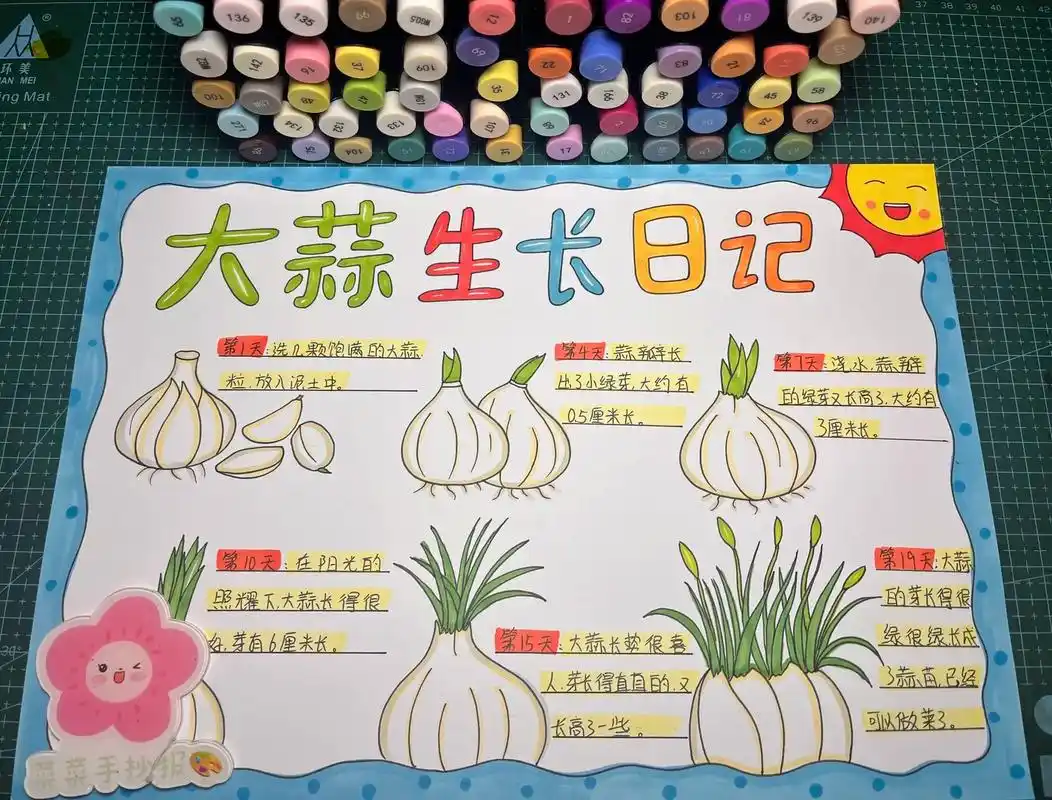 土培蒜头生长过程观察日记范文 - 抖音