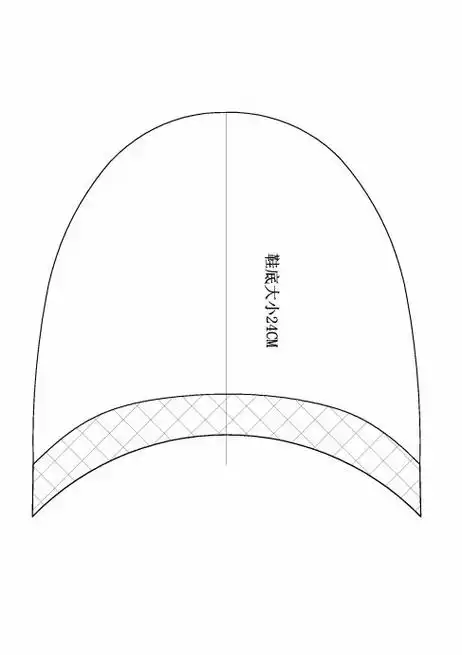 【转载】手工棉拖鞋,配(1:1)图纸