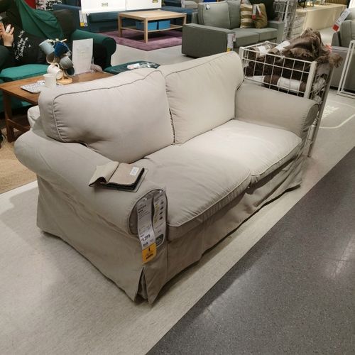 沙发宜家国内代购爱克托双人布艺沙发10年质保北欧布艺沙发