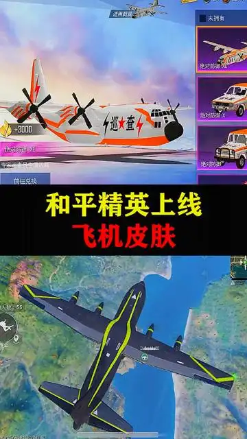 和平精英上线飞机皮肤
