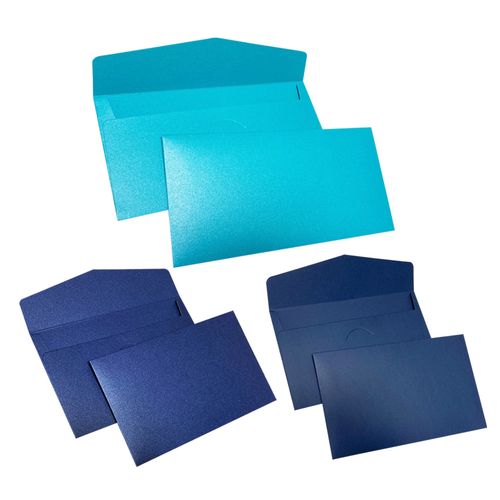 蓝色珠光信封信纸宝蓝色蓝卡信封天蓝色信封淡蓝浅蓝深蓝色蒂芙尼蓝