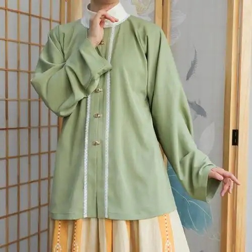 【菀菀】立领对襟多色短衫 - 井唐汉服