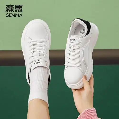 森马 女款低帮百搭小白鞋