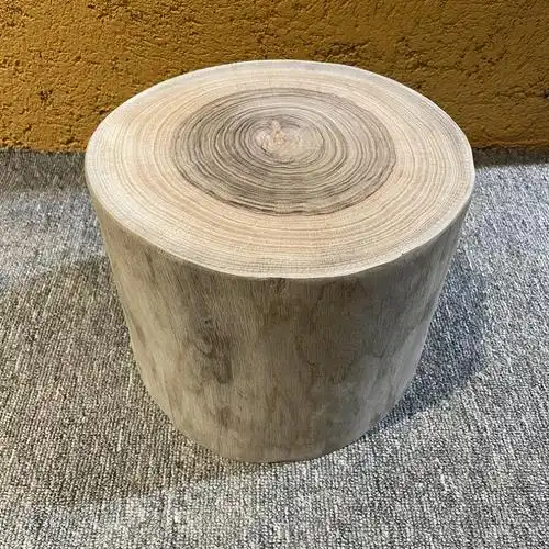 香樟木圆凳 实木木墩客厅木凳花架木桩树墩坐凳换鞋凳根雕摆件 高12直