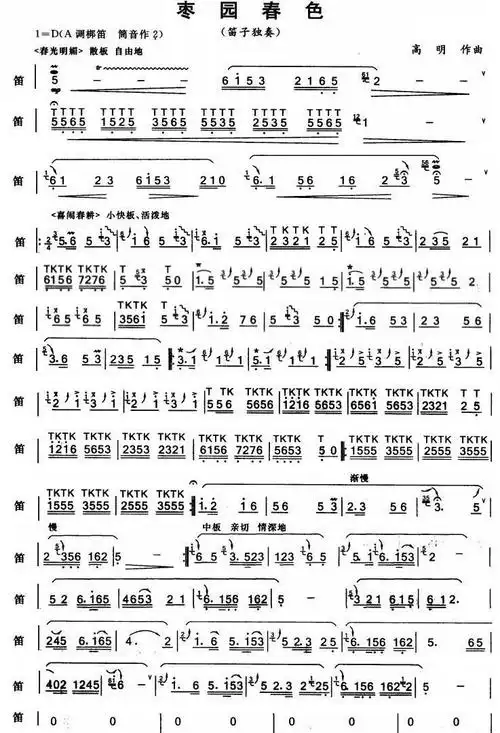 枣园春色】主旋律谱1) / gybglwj传谱相关歌谱:[简谱]草原晨曲[简谱]