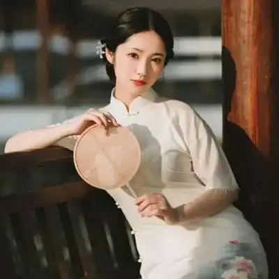 江孑/复古民国风旗袍女头_微信头像_我要个性网