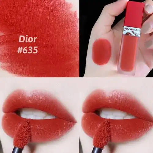 法国dior迪奥红管唇釉ecstase635砖橘色6ml
