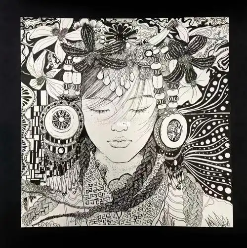 人物图案装饰画