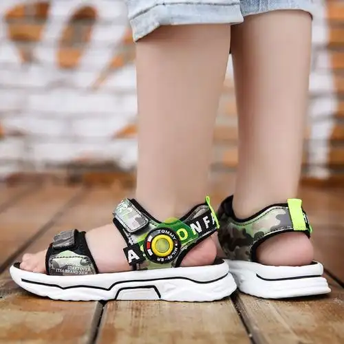 男童凉鞋中小童凉鞋儿童凉鞋中大童凉鞋小男孩凉鞋小学生凉鞋夏款黑色