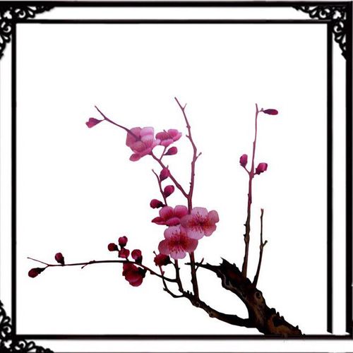 苏绣自绣针迹苏绣diy套件初学梅花图案手工刺绣包邮含针法教学