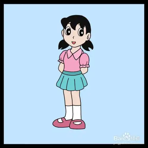 下面小编分享静香简笔画的步骤.