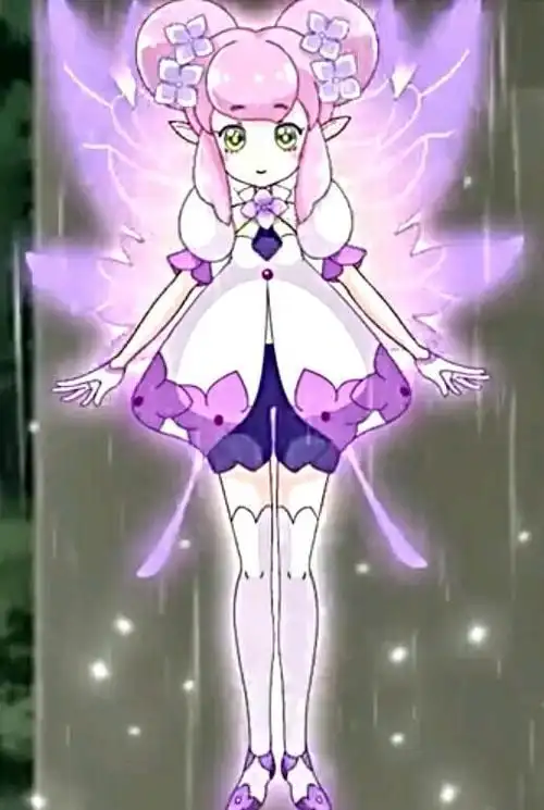 绣球花精灵王紫阳的简笔画