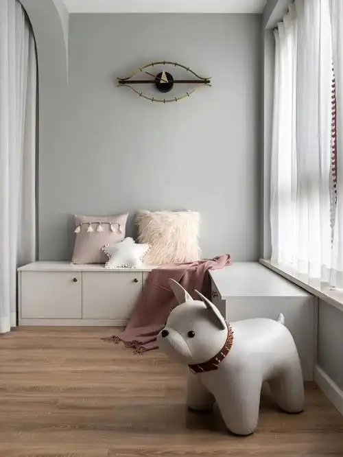 现代轻奢欧式风大胆的灰粉搭配超惊艳