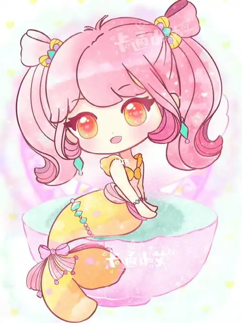 十二星座美人鱼公主卡通画合集