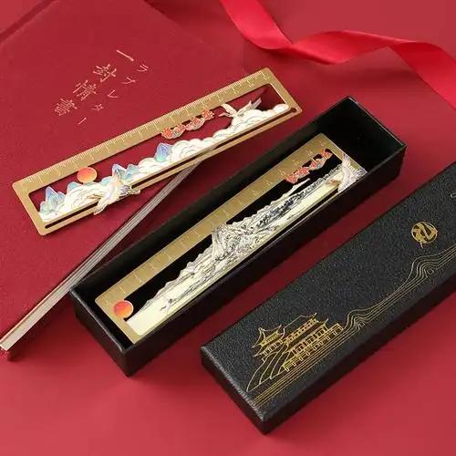 金属书签定制黄铜镂空文创纪念品来图来样定做学校毕业礼物diy