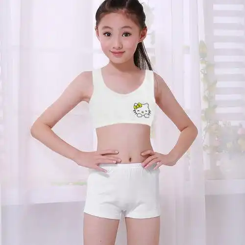 女童内衣小背心纯棉女孩发育期中大童儿童胸罩小学生少女文胸运动12岁