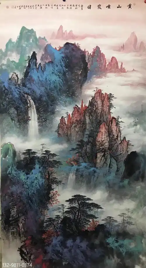 泼彩染青绿,山河多姿态,谈当代泼彩山水画新锐画家资春成 - 知乎