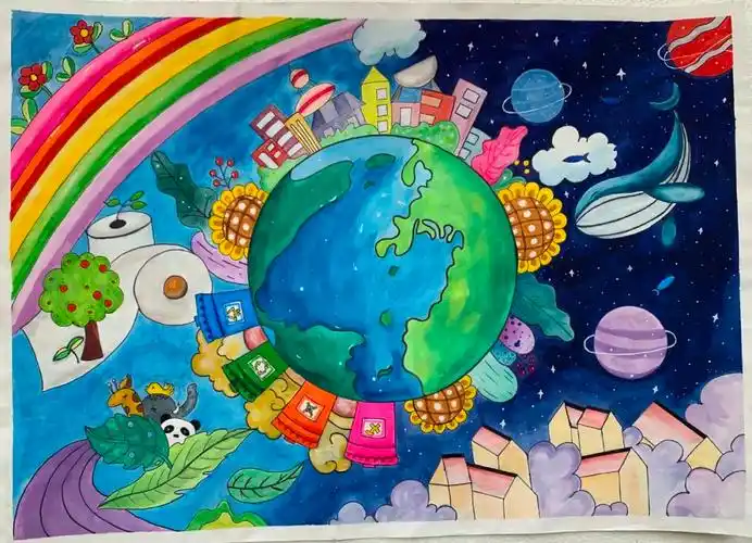 共建清洁美丽世界 红桥青少年在行动——优秀绘画作品展示-云上红桥