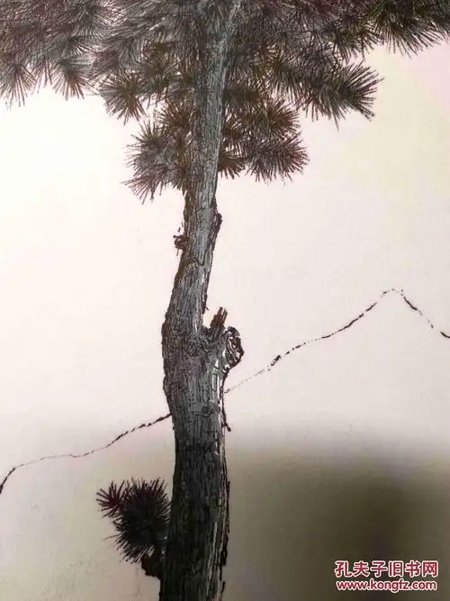 钢笔素描画稿原稿《松树》 拍品编号:29422106