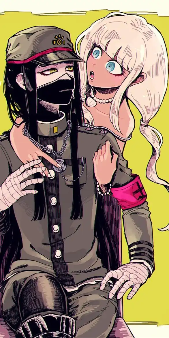 《弹丸论破》真宫寺是清x夜长安洁,动漫全面屏cp壁纸分享