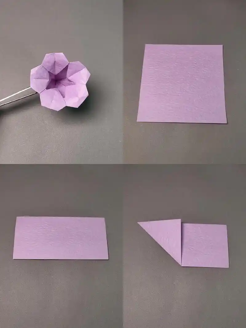 喇叭花折纸.#折纸 #一学就会 #折纸教程 #手工教程 #喇 - 抖音