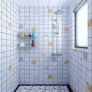 卫生间防水贴纸浴室防潮自粘墙纸洗澡间自贴墙贴厕所瓷砖翻新壁纸