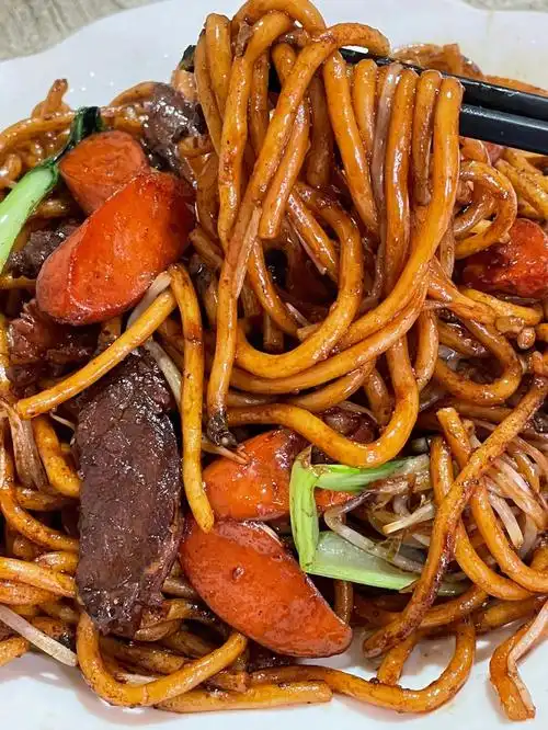 安庆美食西门的牛肉炒面