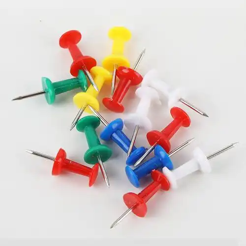 钉子图钉叶叶伽塑料50枚装散装毛毡大头钉大头按钉图钉