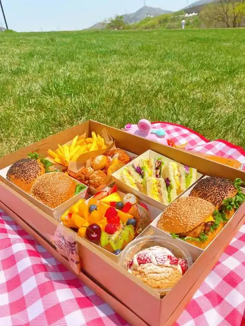 大连探店椿溪里野餐食物必备