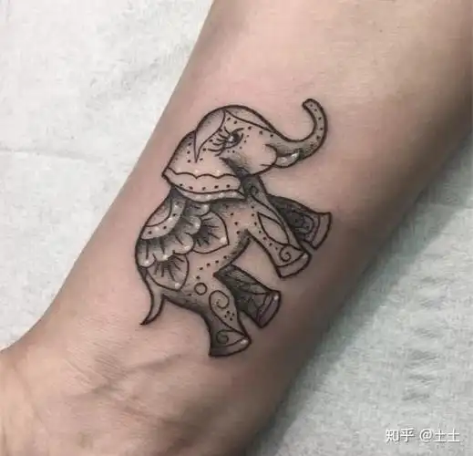 (小s手臂大象纹身)(caradelevingne身上大象纹身)(陈意涵脚踝处大象