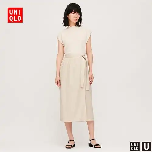 优衣库女装_uniqlo 优衣库 426013 斜纹针织裹裙多少钱-什么值得买