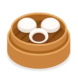 中国传统包子肉馅矢量图照片