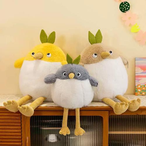 网红创意呆小布毛绒玩具呆萌小鸡公仔玩偶安抚布娃娃生日礼物抱枕