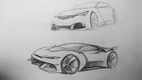 汽车设计手绘草图