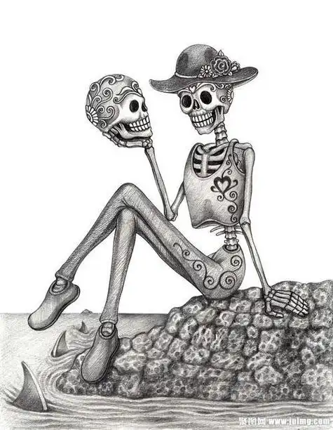 骷髅简笔画骷髅简笔画图片骷髅人简笔画骷髅镰刀死神简笔画步骤动漫