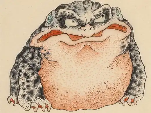 《金蟾之类》条幅作品