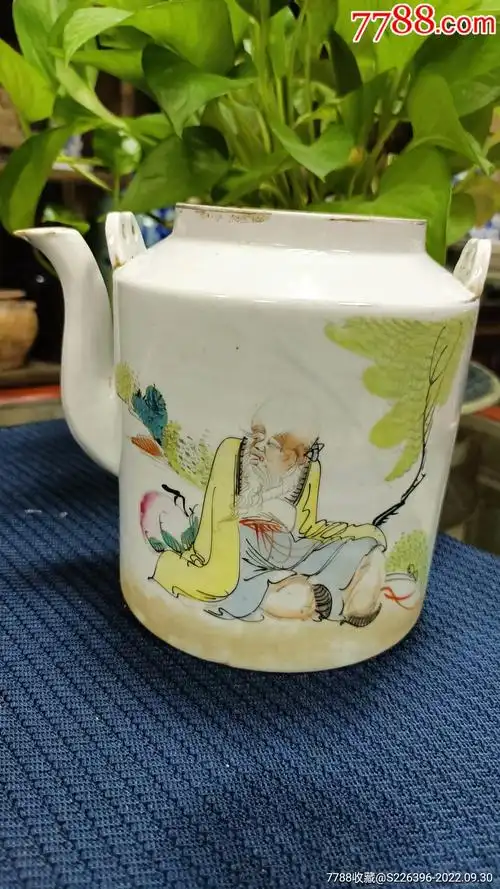 民国,粉彩寿星纹茶壶_价格260元_第1张