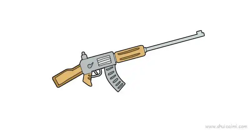 枪儿童画怎么画枪简笔画简单又好看