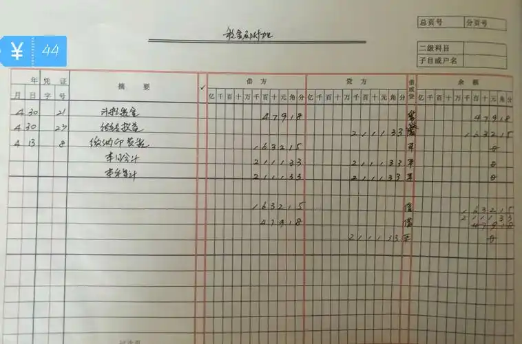 新世纪学校会计实操账簿