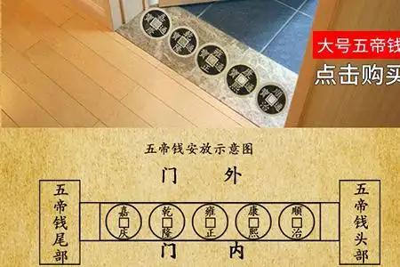五帝钱的摆放顺序图放门外还是朝门内