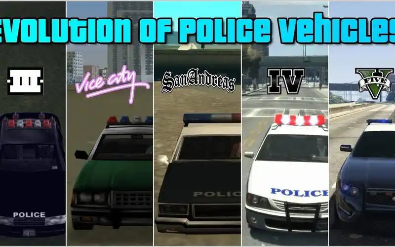 授权搬运gta系列中所有警车fib特警部队车辆的演变史
