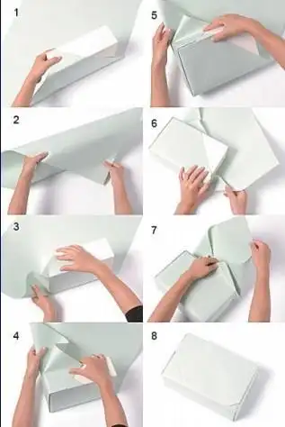 各式礼物包装方法六:基本的倾斜包装方法之厚礼盒8.