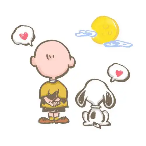 史努比简笔画教程可爱手绘头像手帐