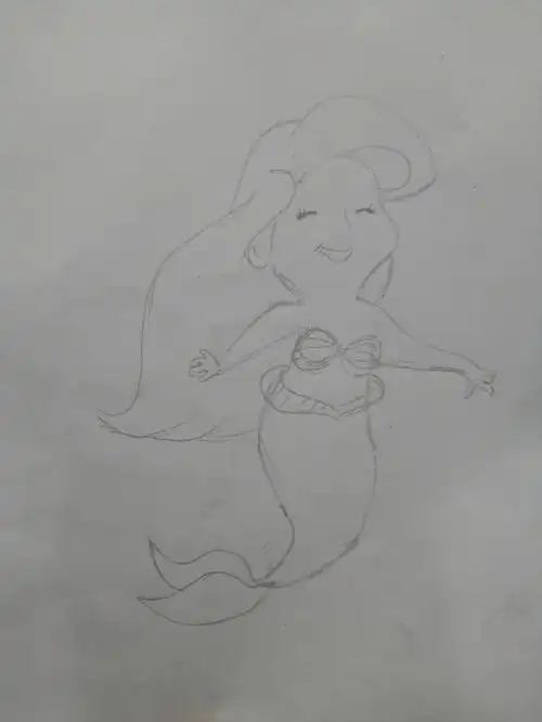 ummm我的老美人鱼画好了