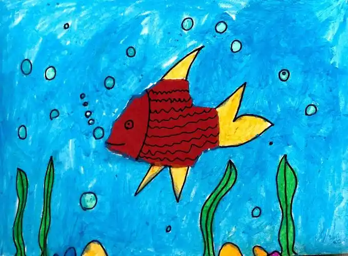 废旧纸片上的联想—蔚文小学一年级学生美术绘画作品小展示